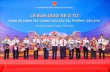 Hải Phòng bàn giao 99 ô tô điện VinFast VF 8 cho xã, phường, hiện thực hóa mục tiêu chuyển đổi xanh