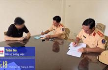 Xử lý chủ phương tiện dùng băng dán thay đổi ký tự biển số xe