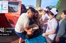 Quảng Trị: CSGT kịp thời dẫn đường đưa bệnh nhân bị tai nạn đi cấp cứu an toàn