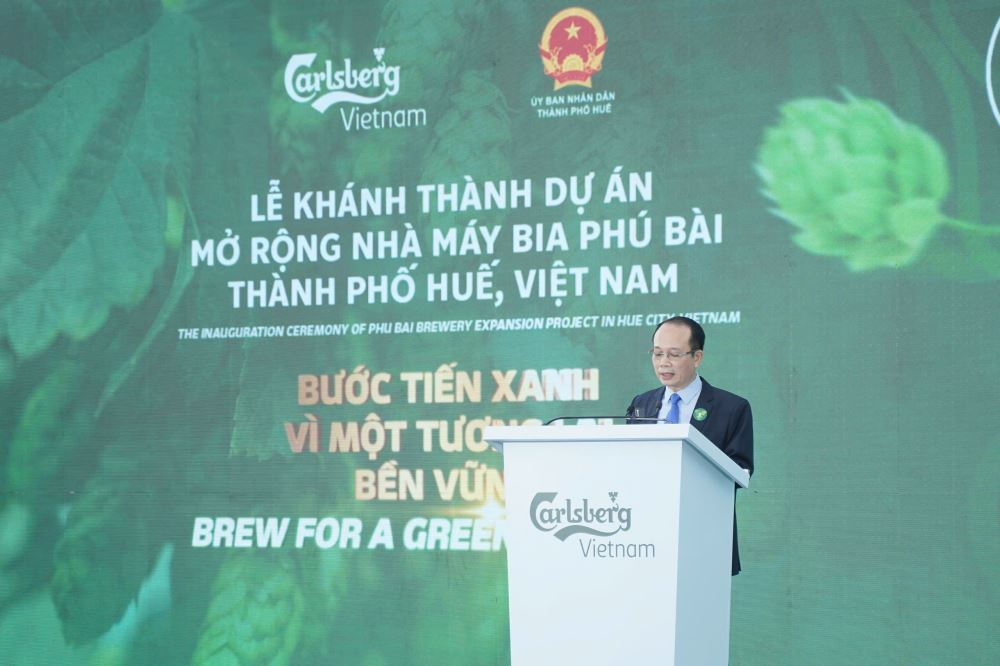 Ông Phan Quý Phương - Phó Chủ tịch Ủy ban Nhân dân thành phố Huế phát biểu tại buổi lễ