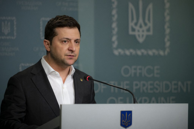 Tổng thống Ukraine Volodymyr Zelensky