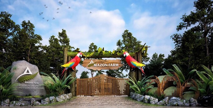 Mô hình du lịch nghỉ dưỡng của Mỹ Hạnh Farm nằm tại ĐT676, Măng Cành, Kon Plông, Kon Tum
