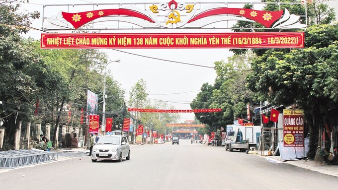 Thị trấn Phồn Xương mùa Lễ hội Yên Thế 2022.