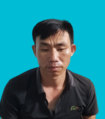 Đối tượng Hoàng Văn Tăng tại cơ quan Công an