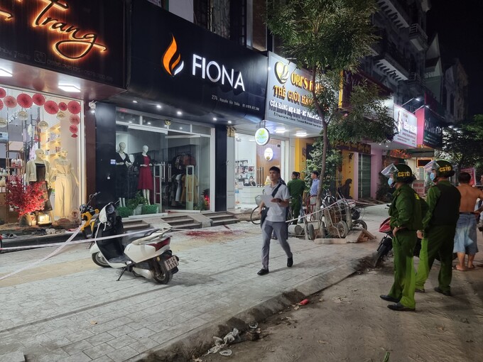 Hiện trường vụ án mạng.