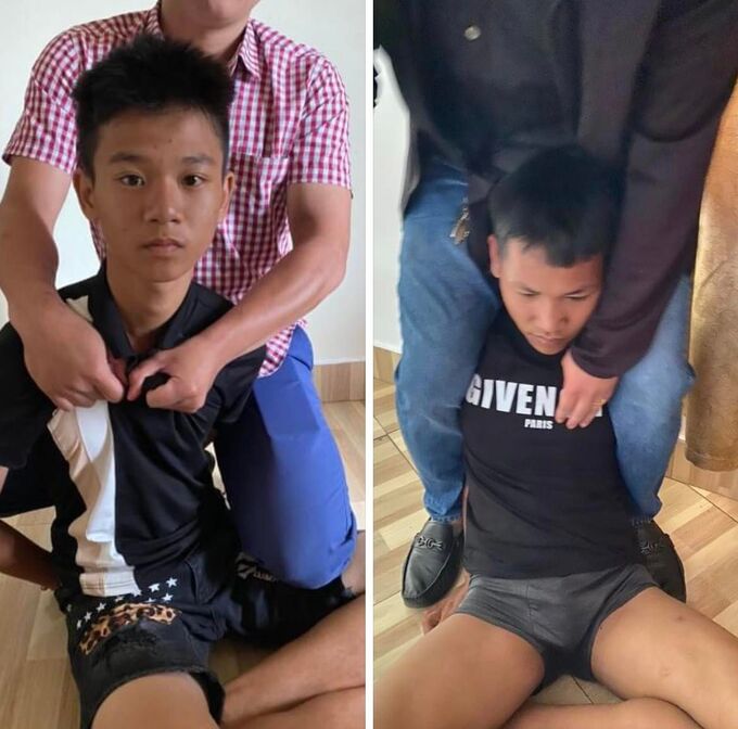 Sau nhiều giờ chốn chạy chúng bị lực lượng chức năng tóm gọn tại thành phố Lai Châu