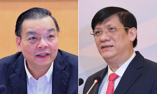 Ông Chu Ngọc Anh (trái) và ông Nguyễn Thanh Long.