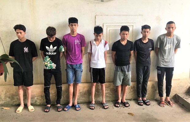 Những đối tượng tại cơ quan công an.
