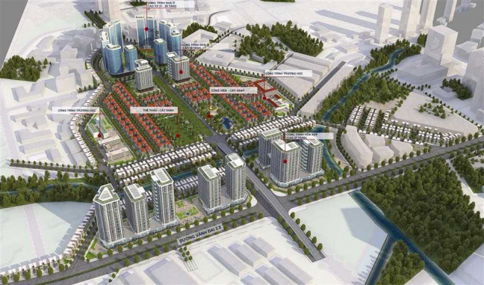 An Lạc Green Symphony nằm giữa đường vành đai 3.5 và đường 70, gần tuyến đường nối đường 70 với đường Lê Đức Thọ đang được quy hoạch với thiết kế quy mô 8 làn xe