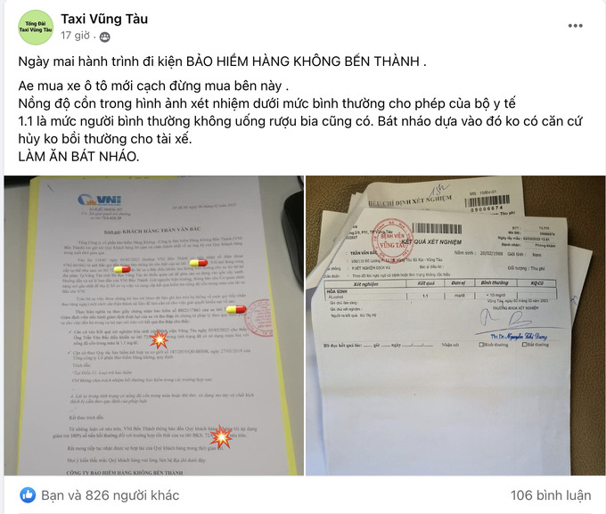 Bài viết tố Công ty Bảo hiểm Hàng không VNI Bến Thành