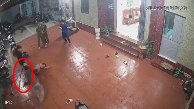 Hiện trường nơi xảy ra vụ án.