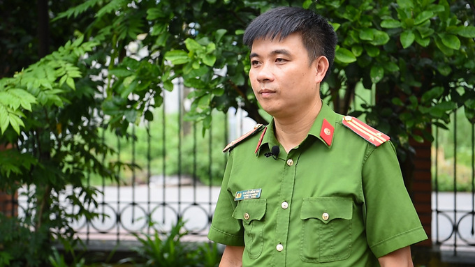 Trung tá Nguyễn Hồng Vân – Trưởng Công an phường Đình Bảng, TP Từ Sơn, tỉnh Bắc Ninh.