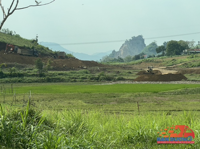 Dù chưa đủ thủ tục pháp lý nhưng công ty đã ồ ạt san lấp mặt bằng