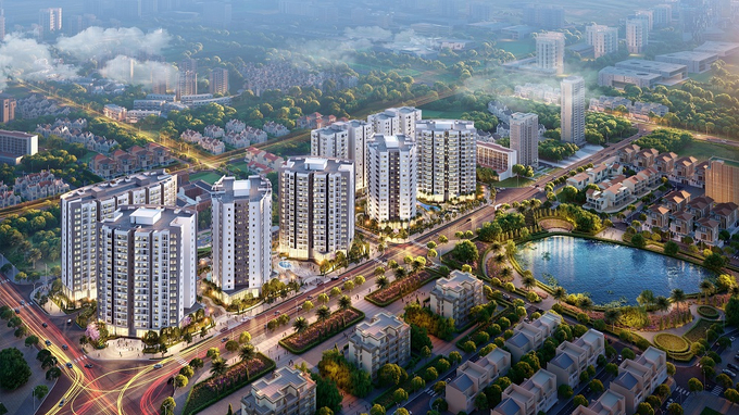 Ảnh minh họa. Tổ hợp căn hộ cao cấp Le Grand Jardin – “khu vườn rộng lớn” tại khu vực phía Đông của Thủ đô