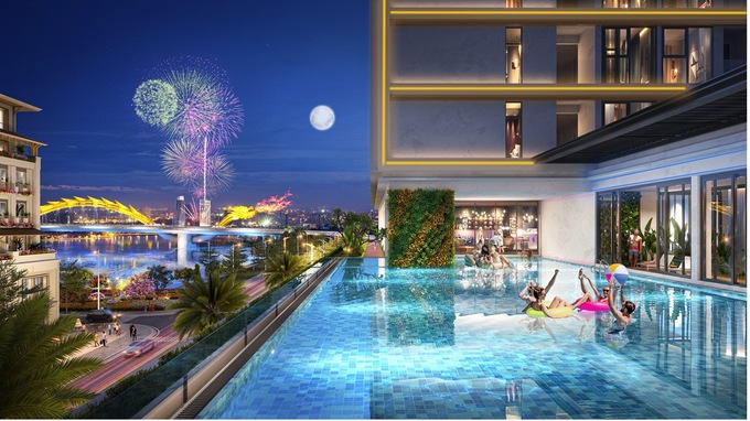 Bộ sưu tập tiện ích của Sun Ponte Residence sẽ mang đến trải nghiệm sống đẳng cấp cho cư dân. Ảnh phối cảnh minh họa Sun Property