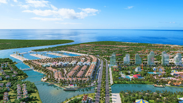 Phối cảnh tổng thể Khu đô thị nghỉ dưỡng Sun Riverside Village.