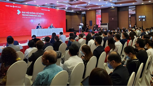 Techcombank (TCB) họp đại hội cổ đông thường niên 2022 vào sáng ngày 23/4