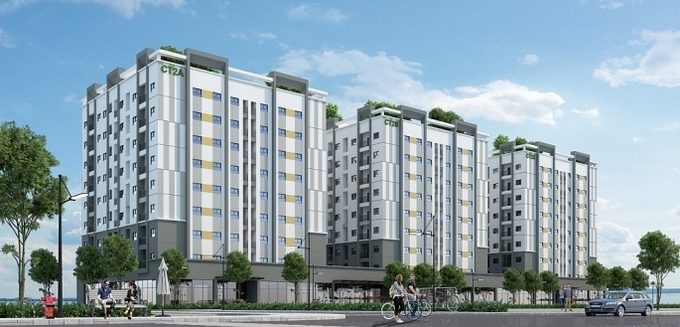 Dự án có 720 căn hộ diện tích từ 62m2 đến 69m2; tổng diện tích sàn xây dựng là 96.776m2.