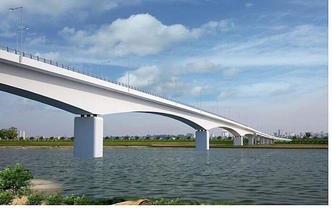 Phối cảnh cầu Kênh Vàng nối hai tỉnh Bắc Ninh - Hải Dương
