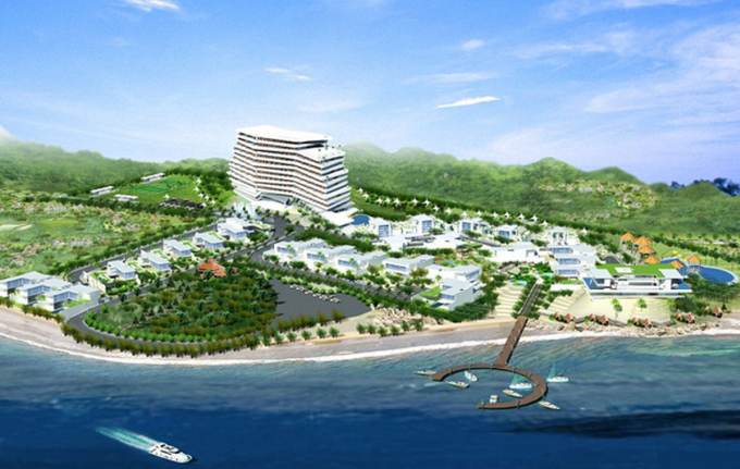 Phối cảnh dự án khu du lịch Hồng Quang - Long Hải