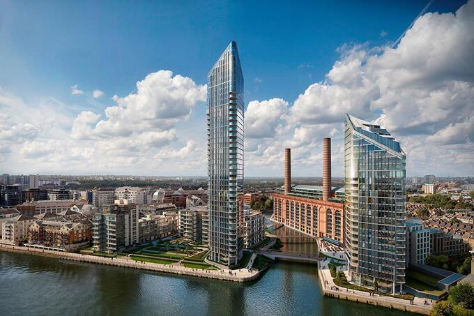Tòa nhà Chelsea Waterfront bên sông Thames. Ảnh The Times