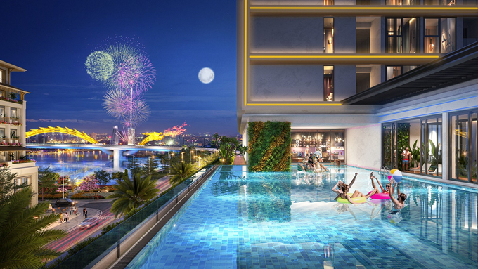 Tiện ích cao cấp tại Sun Ponte Residence. Ảnh phối cảnh minh họa Sun Property