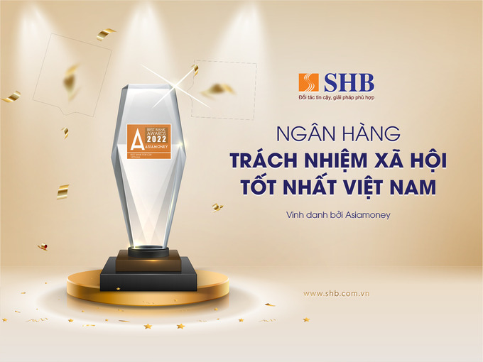 Giải thưởng là sự ghi nhận những đóng góp không ngừng nghỉ, mang đến những giá trị tốt đẹp cho cộng đồng, xã hội của SHB trong suốt hành trình 29 năm phát triển.