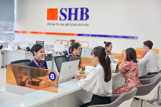 Tính đến ngày 31/12/2023, tổng tài sản của SHB đạt 630 nghìn tỷ đồng; Huy động vốn thị trường 1 đạt 497 nghìn tỷ đồng