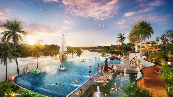 Đảo Ánh Dương Sunneva Island sở hữu hệ thống tiện ích tiêu chuẩn quốc tế. (Ảnh phối cảnh minh họa)
