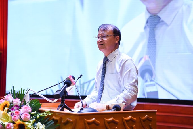 Thứ trưởng Bộ Công Thương Đỗ Thắng Hải phát biểu tại hội nghị xúc tiến.