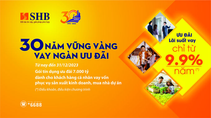 Lãi suất ưu đãi mới của SHB sẽ giúp khách hàng tiếp cận nguồn vốn dễ dàng hơn