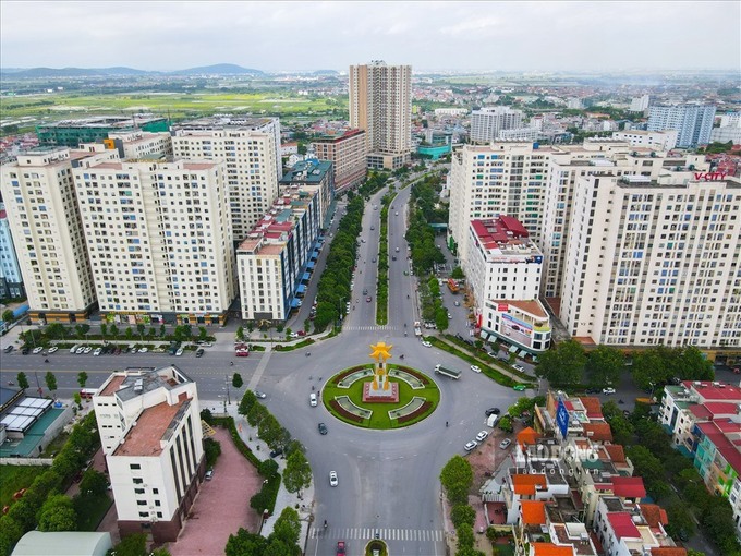 Bắc Ninh từ góc nhìn trên cao.