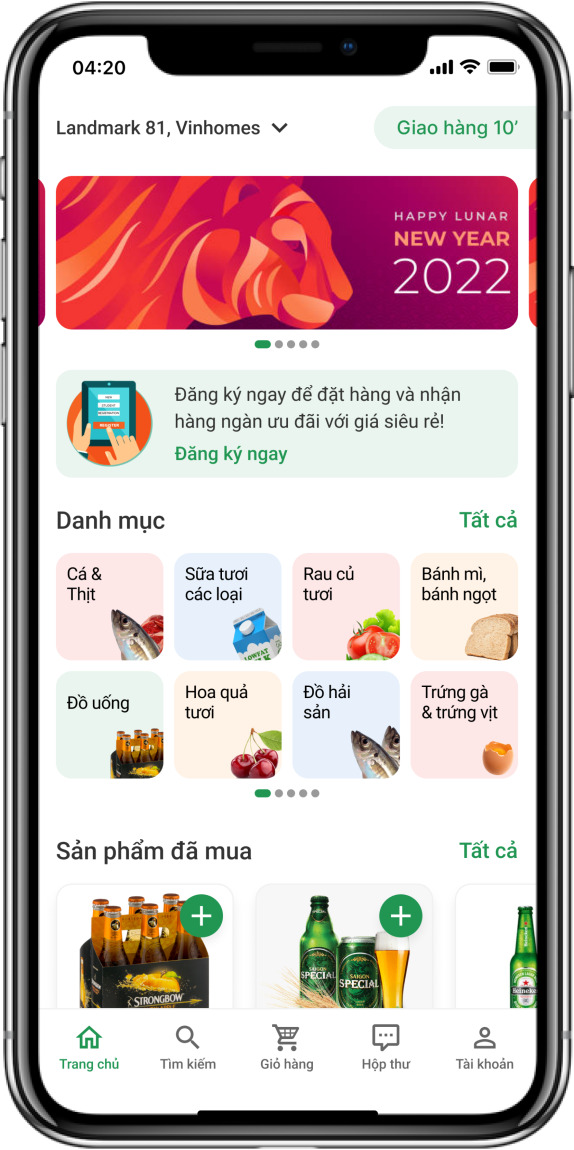App Rino cũng có mặt tại App Store hoặc Google Play