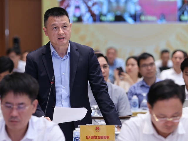 Đại diện Tập đoàn Sungroup phát biểu tại hội nghị