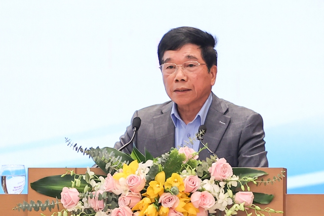 Ông Nguyễn Quốc Hiệp: Việc Thống đốc Ngân hàng Nhà nước khẳng định không siết tín dụng với bất động sản trong cuộc họp ngày 8/2/2023, chúng tôi cảm thấy yên tâm hơn - Ảnh VGP/Nhật Bắc