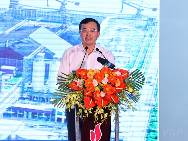 Chủ tịch Hội đồng thành viên PVN Hoàng Quốc Vượng phát biểu tại buổi lễ - Ảnh: VGP/Nhật Bắc