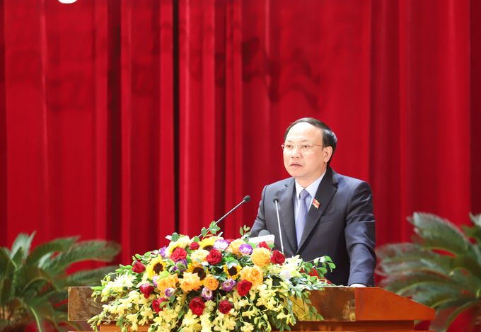 Ông Nguyễn Xuân Ký, Bí thư Tỉnh ủy, Chủ tịch HĐND tỉnh Quảng Ninh phát biểu tại kỳ họp HĐND tỉnh chuyên đề về đầu tư công. Ảnh nguồn Báo Quảng Ninh
