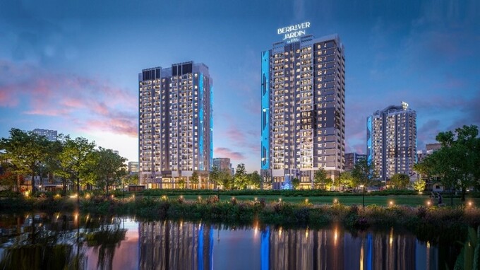 Tổ hợp dự án BerRiver Jardin nằm trên trục đường huyết mạch Nguyễn Văn Cừ, quận Long Biên.