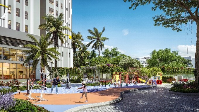 Khu vui chơi dành cho trẻ em tại tổ hợp dự án BerRiver Jardin.