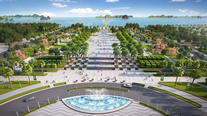 Phối cảnh quảng trường biển Sầm Sơn