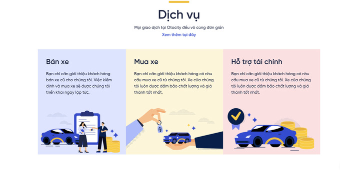 3 giao dịch trên web otocity.vn