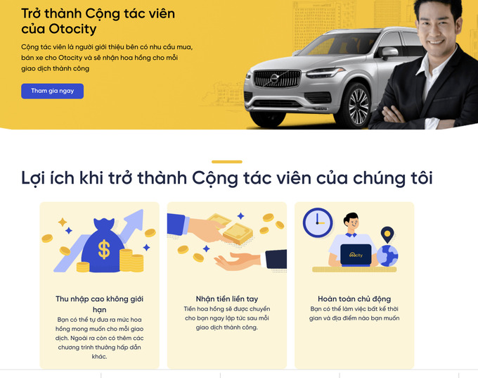Đáng chú ý, otocity.vn luôn chào đón cộng tác viên