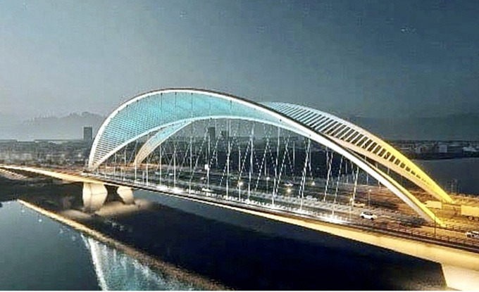 Tác phẩm đạt giải nhất trong cuộc thi phương án thiết kế cầu Cỏ May 3 mang tên 'Cánh diều'