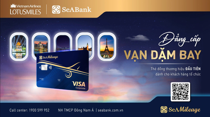 SeAMileage - thẻ tín dụng đồng thương hiệu đầu tiên dành cho khách hàng tổ chức