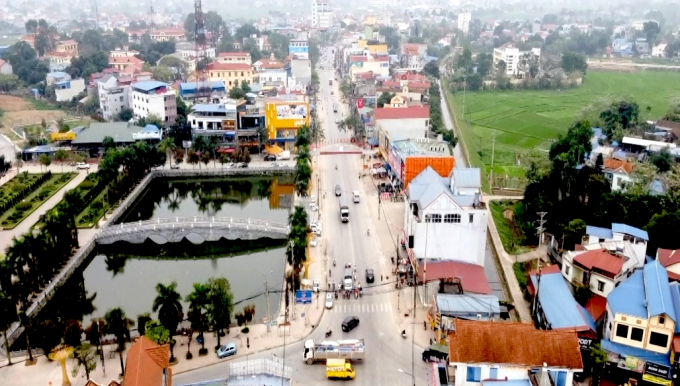 Một góc thị xã Phổ Yên hiện nay