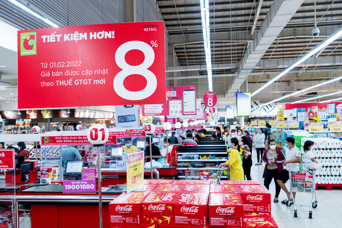 Từ 1/7, giảm thuế giá trị gia tăng 2%