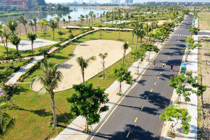 Cảnh quan xanh mát tại khu vực Đông Nam Đà Nẵng. Ảnh: Ánh Dương