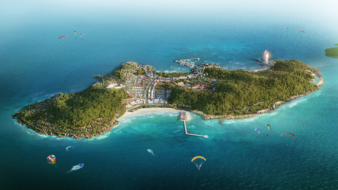 Phối cảnh minh họa toàn cảnh Hon Thom Paradise Island