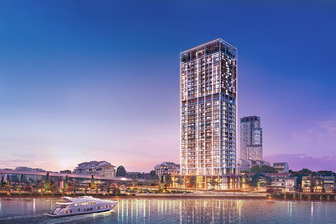 Panoma 2 soi bóng bên sông Hàn. Ảnh phối cảnh minh họa