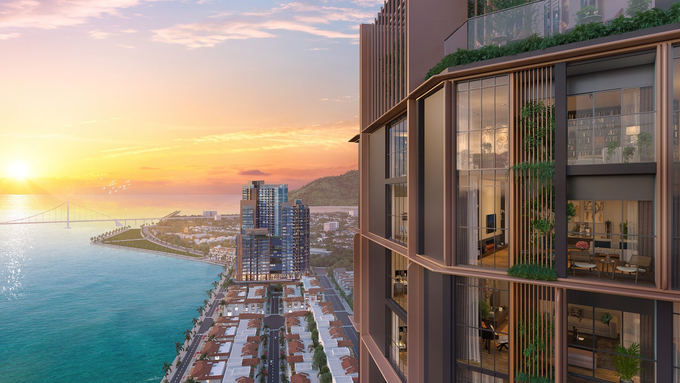 Sun Symphony Residence cách mép nước sông Hàn chỉ 15m.